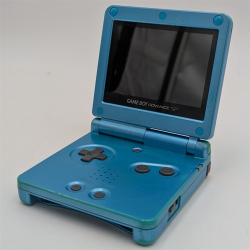 Gameboy Advance SP - Model AGS-101 - Pearl Blue - Konsol - SNR XEH50322266 (B Grade) (Genbrug)